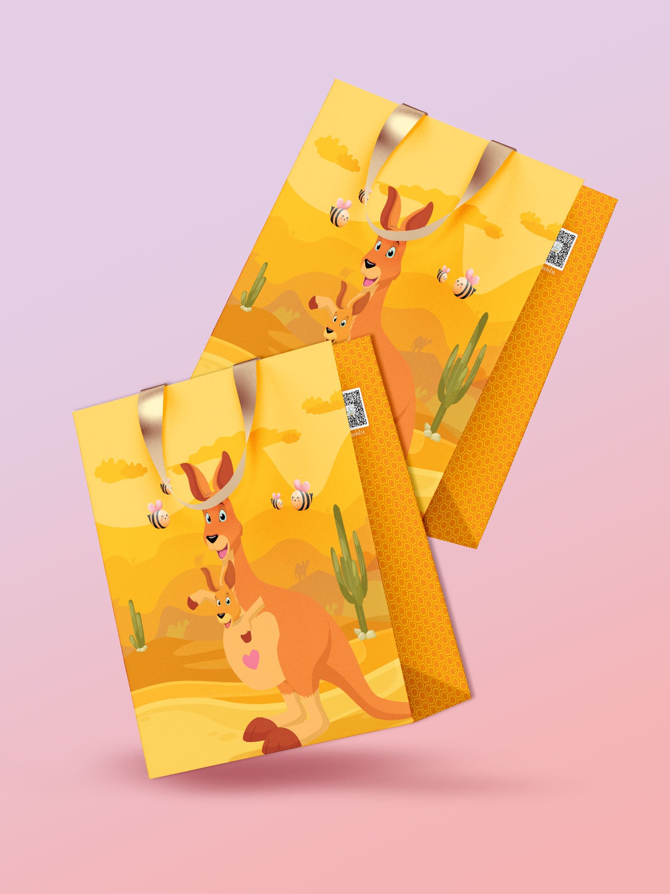 Children Gift Bag (Playful Kangaroo)