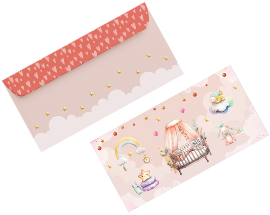 Children Money Envelope (Nursery Theme For Girls)